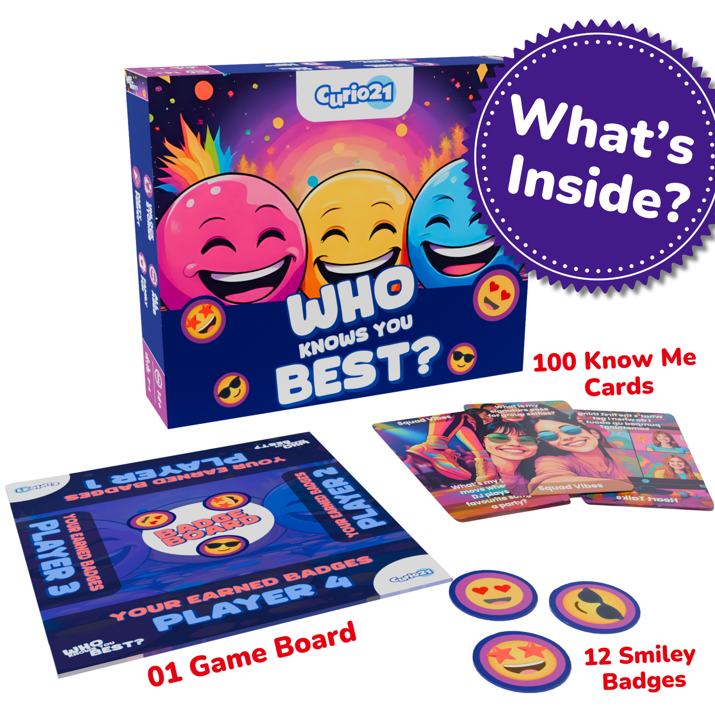 Who Knows You Best? 4+1 Pack – Guessing Card & Board Game