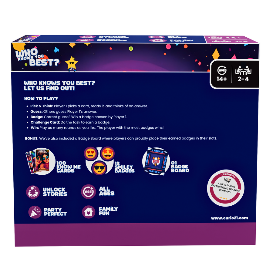 Who Knows You Best? 4+1 Pack – Guessing Card & Board Game