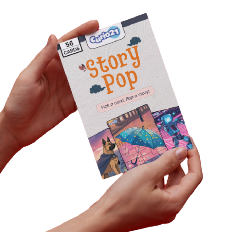 Story Pop 4+1 Pack – Quick Draw Storytelling Card Game for Teens & Adults