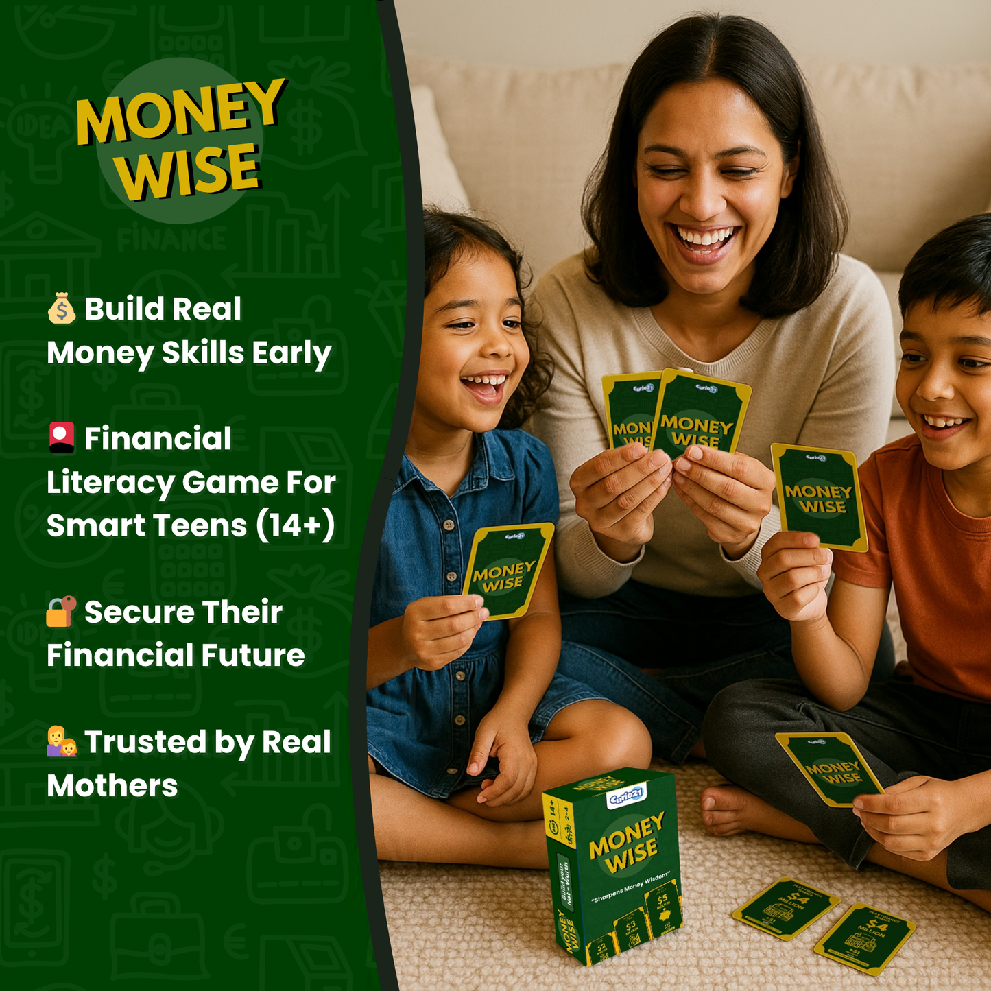 Money Wise – Quick-Playing Financial Literacy Card Game for Adults & Teens