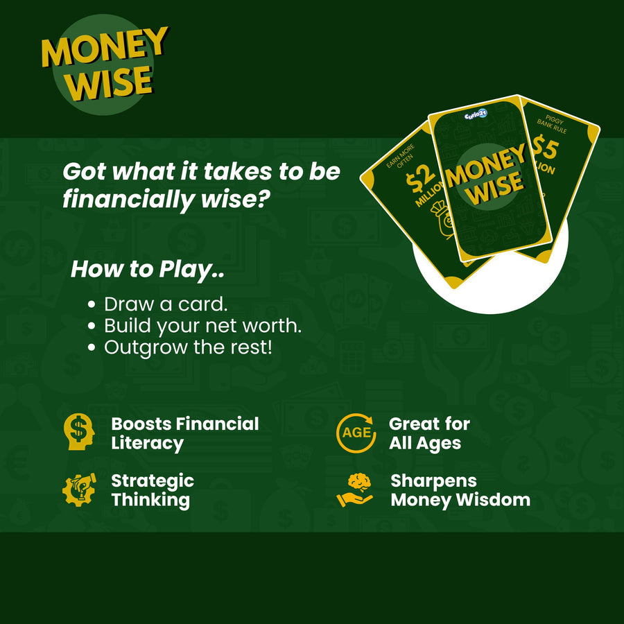 Money Wise 4+1 Pack – Financial Literacy Card Game