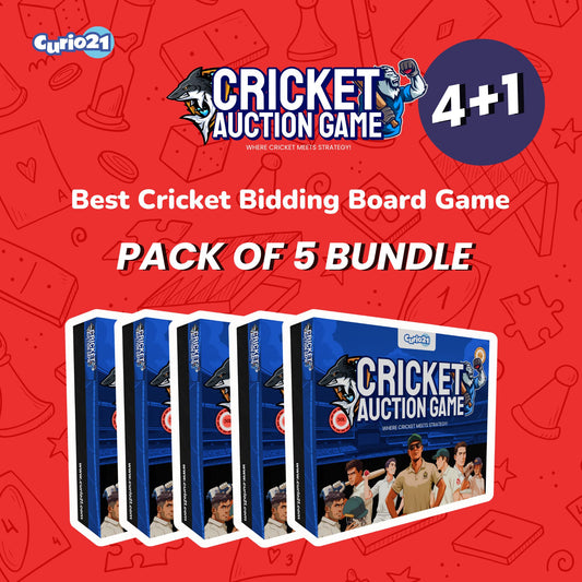 Cricket Auction Game 4+1 Pack – Best Cricket Bidding Board Game